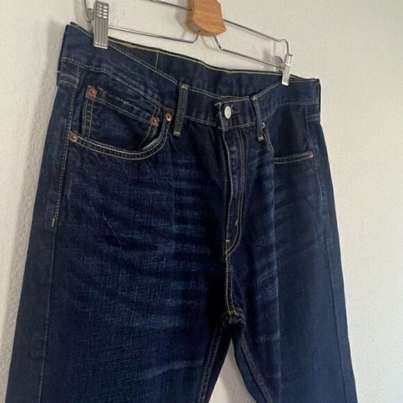 Levis 527 Men’s Bootcut Denim Jeans Dark Wash Size 36x34 100% Cotton - Picture 8 of 11